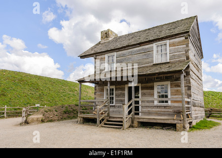 Old fashioned wooden American farm house Stock Photo