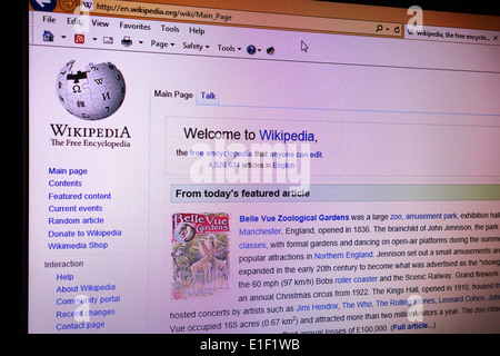 Wikipedia website Stock Photo