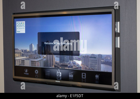 Brisbane Australia,Queensland CBD Central Business,District,Mary Street,Four Points by Sheraton,hotel hotels lodging inn motel motels,guest,room,telev Stock Photo