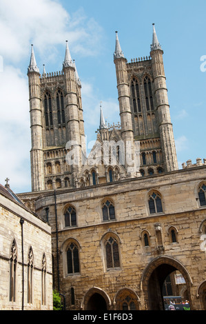 Lincoln Cathedral in Lincoln City Centre, Lincolnshire England UK Stock Photo