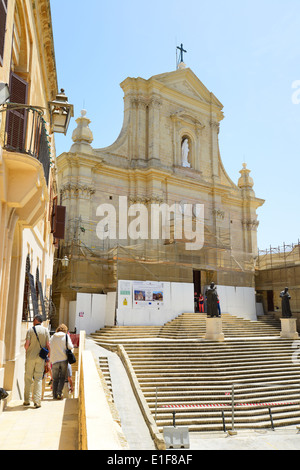 The Cathedral of Assumption, The Citadella, Città Victoria, Gozo (Għawdex), Gozo Region, Republic of Malta Stock Photo