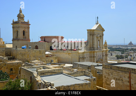 The Cathedral of Assumption, The Citadella, Città Victoria, Gozo (Għawdex), Gozo Region, Republic of Malta Stock Photo