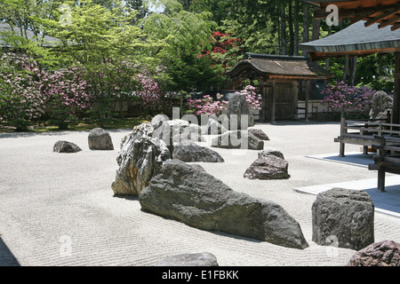 Banryutei rock garden in the Kongobuji temple complex Koyasan Stock Photo