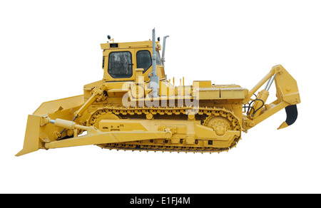 Heavy crawler bulldozer Stock Photo