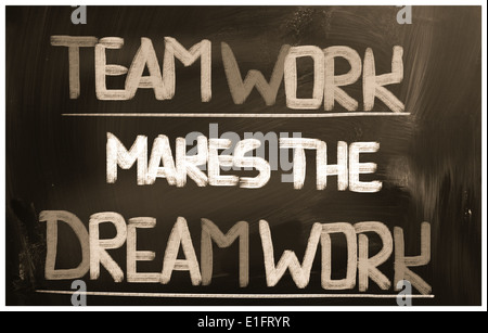 Teamwork Makes The Dream Work Concept Stock Photo