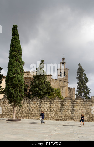 Monastery of Sant Cugat del Valles, Catalonia, Spain Stock Photo