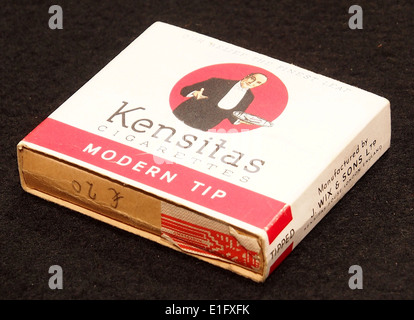kensitas cigarette The Kensitas cigarettes pack is a vintage cigarette packaging, representing  a popular British brand. It was known for its distinct packaging and became  a collectible item for tobacco enthusiasts Stock Photo -