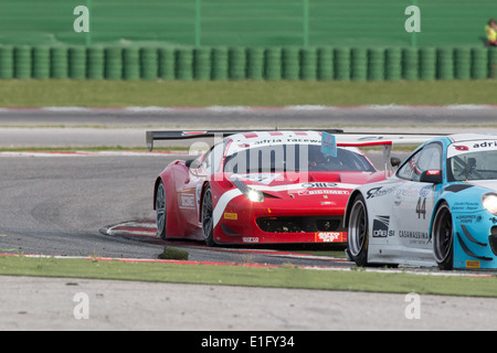 MISANO ADRIATICO, Rimini, ITALY - May 10: A FERRARI 458 ITALIA of BMS Scuderia Italia team Stock Photo