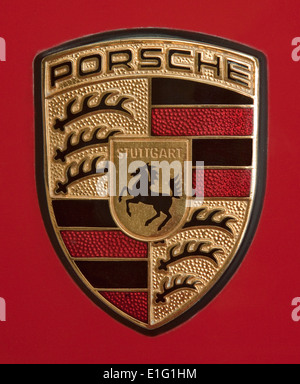 Porsche Badge Stock Photo
