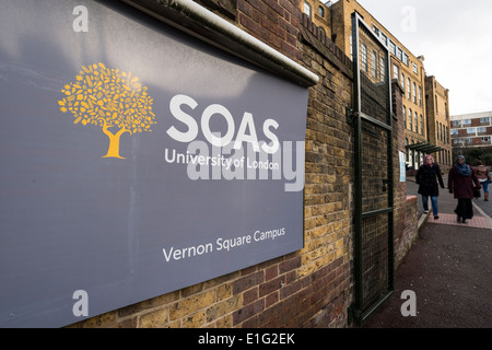 SOAS, University of London Vernon Square Campus entrance, UK Stock Photo