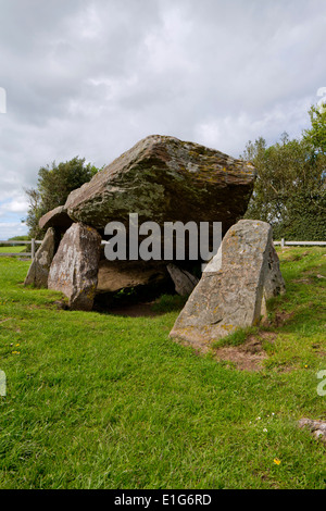 Arthur’s Stone, Herefordshire, a Neolithic chambered tomb, estimated as ...