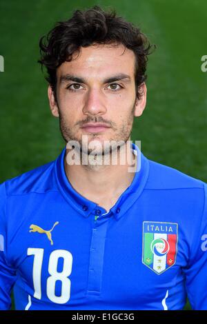 Florence, Italy. 3rd June, 2014. Marco Parolo (ITA) Football/Soccer : Italy team official photo session for the FIFA World Cup Brazil 2014 at Coverciano in Florence, Italy . © Maurizio Borsari/AFLO/Alamy Live News Stock Photo