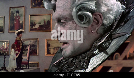 Still from ‘The Adventures of Baron Munchausen’ released in 1988 directed by Terry Gilliam and starring John Neville. Moon King Stock Photo