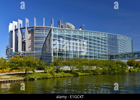 European Parliament building, Strasbourg, Alsace, France Stock Photo