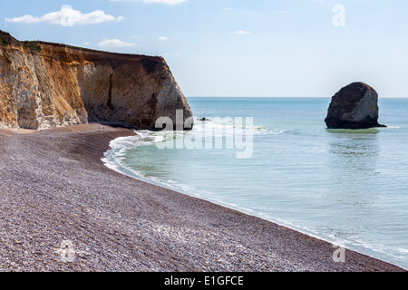 Beach at Freshwater Bay on the Isle Of Wight England UK Europe Stock Photo