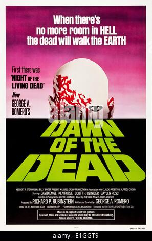 Dawn of the Dead, (also known internationally as Zombi) a 1978 horror film. Stock Photo