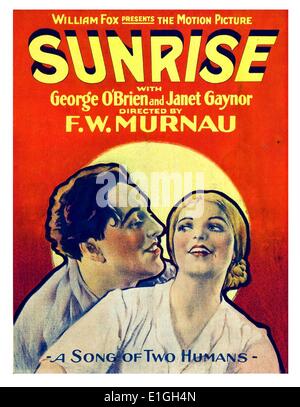 Sunrise, A Song of Two Humans, a film released in 1927, with George O'Brien and Janet Gaynor Stock Photo