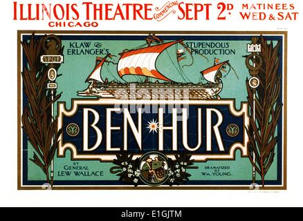 Ben Hur, the 1959 epic of all biblical epics starring Charlton Heston and Jack Hawkins. Stock Photo