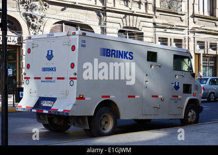 brinks armoured delivery vehicle Punta Arenas Chile Stock Photo