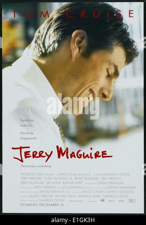 Jerry Maguire a 1996 American romantic comedy-drama starring Tom Cruise and Cuba Gooding Jr. Stock Photo