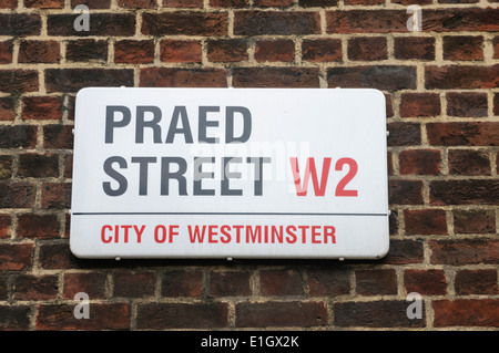 Praed Street, City of Westminster, London Stock Photo