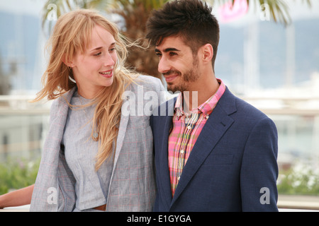 Actress Ingrid Garcia-jonsson and actor Carlos Rodrigez at the photo call for the film Beautiful Youth (Hermosa Juventud) at the Stock Photo