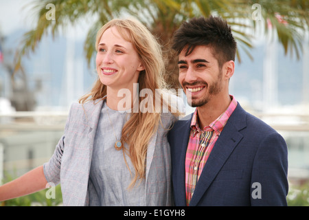 Actress Ingrid Garcia-jonsson and actor Carlos Rodrigez at the photo call for the film Beautiful Youth (Hermosa Juventud) at the Stock Photo