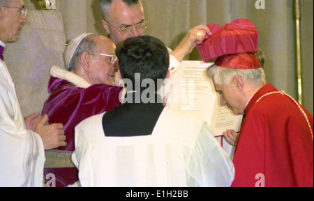 Paolo VI  nominating cardinal  Joseph Ratzinger - 27 June 1977 Stock Photo