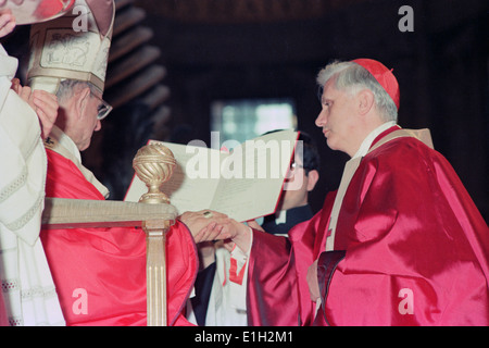 Paolo VI nominating cardinal  Joseph Ratzinger - 27 June 1977 Stock Photo