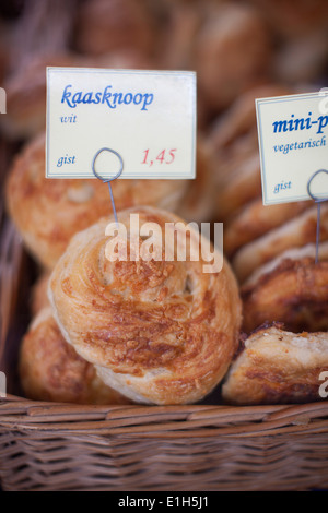 Close up of market pastries, Amsterdam, Netherlands Stock Photo