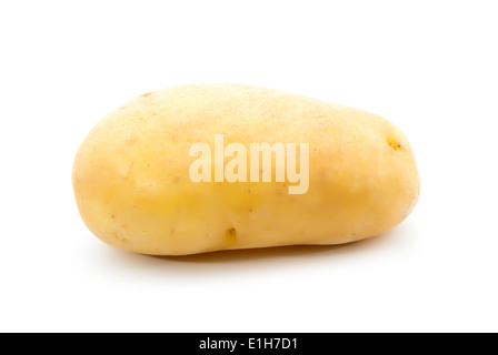 single young organic potato isolated on white background Stock Photo