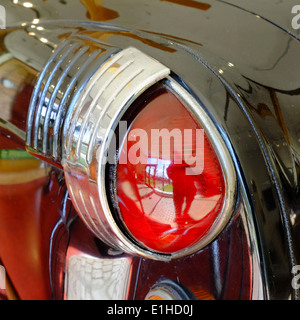 brake light on a vintage vauxhal car Stock Photo