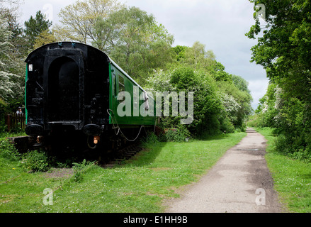 Abandoned disused railway station in West Sussex Stock Photo