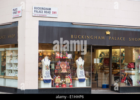 Buckingham palace souvenir shop, London Stock Photo