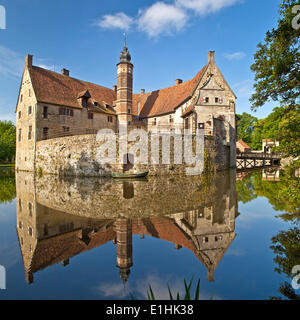 Vischering Castle, Lüdinghausen, Westmünsterland, Münster region, North Rhine-Westphalia, Germany Stock Photo