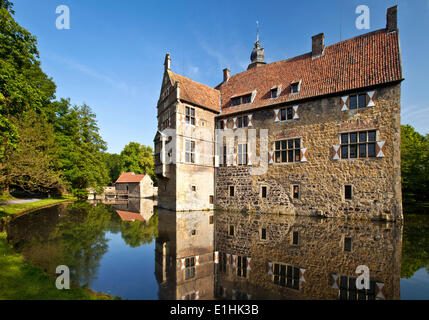Vischering Castle, Lüdinghausen, Westmünsterland, Münster region, North Rhine-Westphalia, Germany Stock Photo