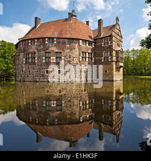 Vischering Castle, Lüdinghausen, Westmünsterland, Münster region, North Rhine-Westphalia, Germany Stock Photo