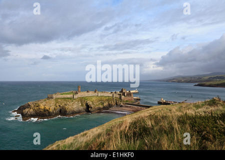 Peel Castle, Peel, Isle of Man Stock Photo