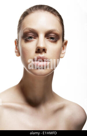 Charisma. Character. Portrait of Young Exquisite Woman. Sensuality Stock Photo