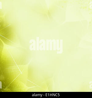 Seamless Yellow - Green Leaves Pattern. Foliage Ornament Stock Photo