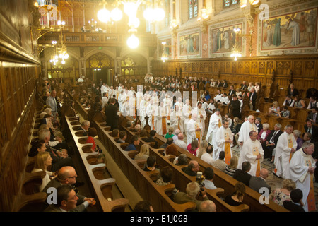 Maynooth College,Maynooth,Ireland,1st June 2014,15 Seminarians were ordained to the Deaconate in Maynooth College on 1st June. Stock Photo