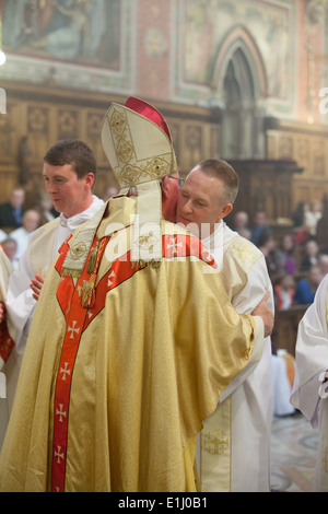 Maynooth College,Maynooth,Ireland,1st June 2014,15 Seminarians were ordained to the Deaconate in Maynooth College on 1st June. Stock Photo