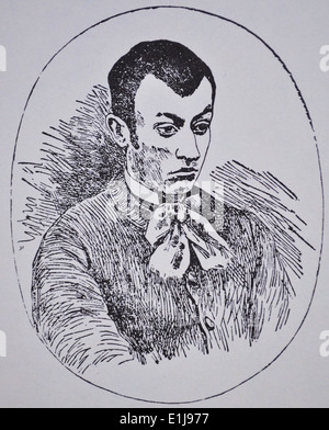 Self-portrait of Georges Ferdinand Bigot ,(7 April 1860 - 10 October 1927) Stock Photo