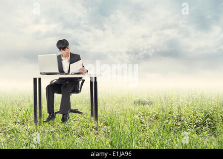 work at outside Stock Photo