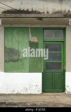 Old grunged door Stock Photo