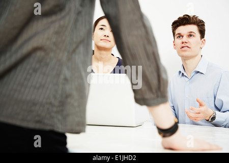 Businesspeople in meeting Stock Photo