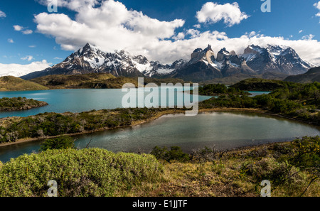 Blue lagoon. Torres del Paine National Park, Chile Stock Photo - Alamy