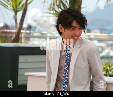 Actor Nijiro Murakami at the photo call for the film Still The Water (Futatsume No Mado), at the 67th Cannes Film Festival, 2014 Stock Photo