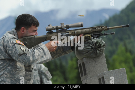 Army Cpl. Zach Fitch, assigned to D Company, 1st Battalion (Airborne), 501st Infantry Regiment of the 4th Brigade Combat Team ( Stock Photo