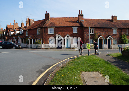 Sunny Easter Monday morning  captures  best of this archetypeally picturesque English town Stock Photo